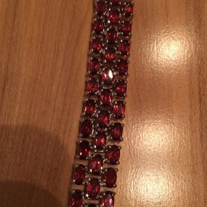Ruby and Sterling Silver Bracelet
